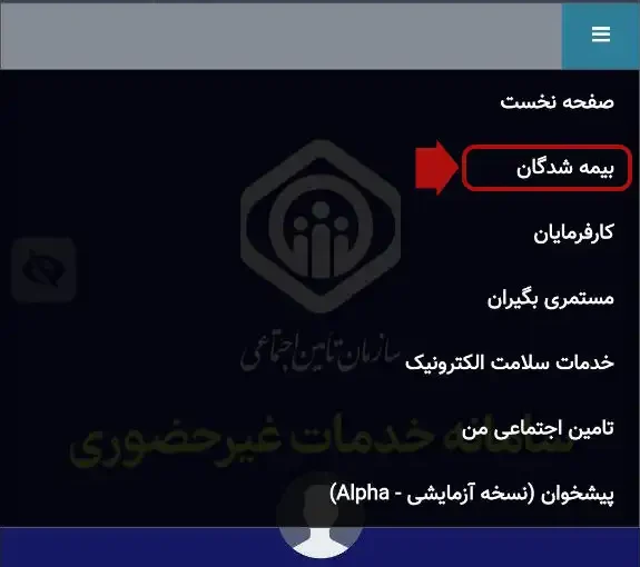 انتخاب نوع خدمات